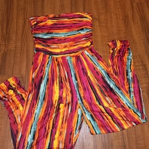 Strapless Romper long leg one size